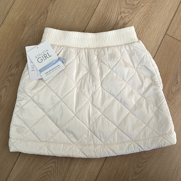 Athleta Girl Toasty Buns Metallic Quilted Mini Skirt - Picture 5 of 5